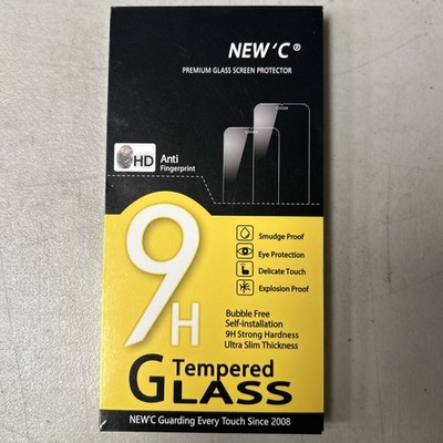 NEW'C 9H Tempered Glass Screen Protector, Anti-Fingerprint, IPhone 13 mini