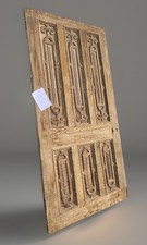 MASSIVE ANTIQUE OAK GOTHIC GRAND FRONT ENTRANCE DOOR - UNIQUE RECLAIMED / Castle