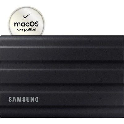 Samsung Portable SSD T7 Shield PC/Mac 2 TB SSD Festplatte extern Schwarz