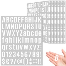 980 Pcs 12 Sheets Letter Stickers Small, 1 Inch Number Stickers Self-Adhesive...