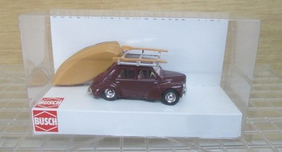 BUSCH 1:87: 46510 Renault 4CV mit Boot in OVP