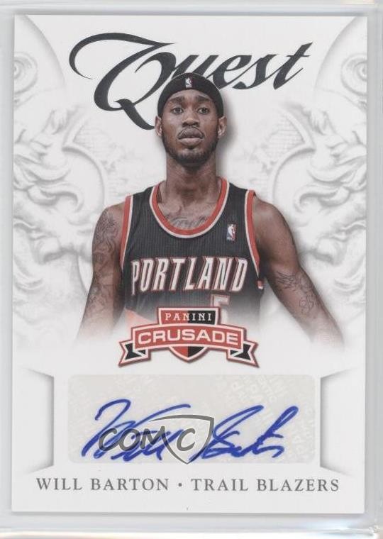2012-13 Panini Crusade Quest Will Barton #44 Rookie Auto RC 4a1
