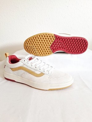 Vans Zahba Vintage Sport White Red Beige Skate Mens Size 13 