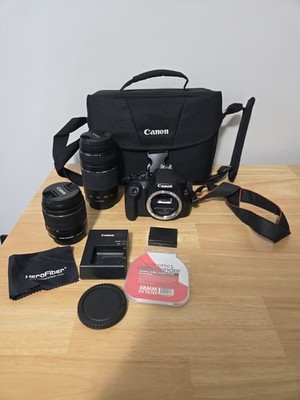 Canon EOS Rebel T6 Digital SLR Camera with EF-S 18-55mm and 75-300mm