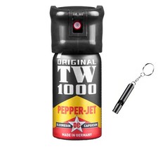 TW1000 Pfefferspray Jet 40ml,Flip-Top, Tierabwehr, mit Notfallpfeife
