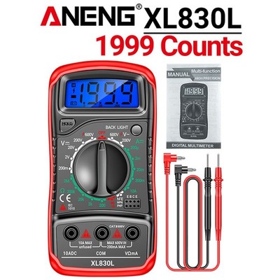 Digital Multimeter AC DC Voltage Meter Ammeter Ohmmeter Voltage Tester XL830L US