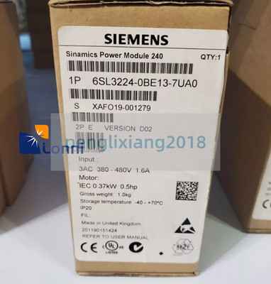 6SL3224-0BE13-7UA0 6SL3 224-0BE13-7UA0 New Siemens G120 Power Module PM 240