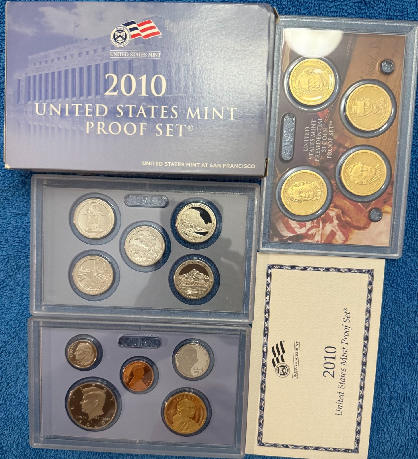 2010-S complete 14-coin U.S. PROOF SET with box & COA.