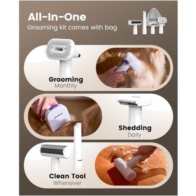 Dog Hair Vacuum Shedding Grooming Brush Kits for P