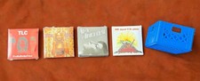 New MGA Miniverse Real Music Vinyls Micro Records Lot of 4 w/Blue Crate C1