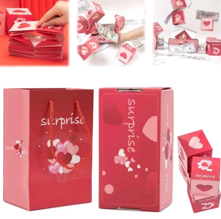 Surprise Gift Box Creating Pop-Up Explosion Gift Box Best Wishes For You 16 Pcs