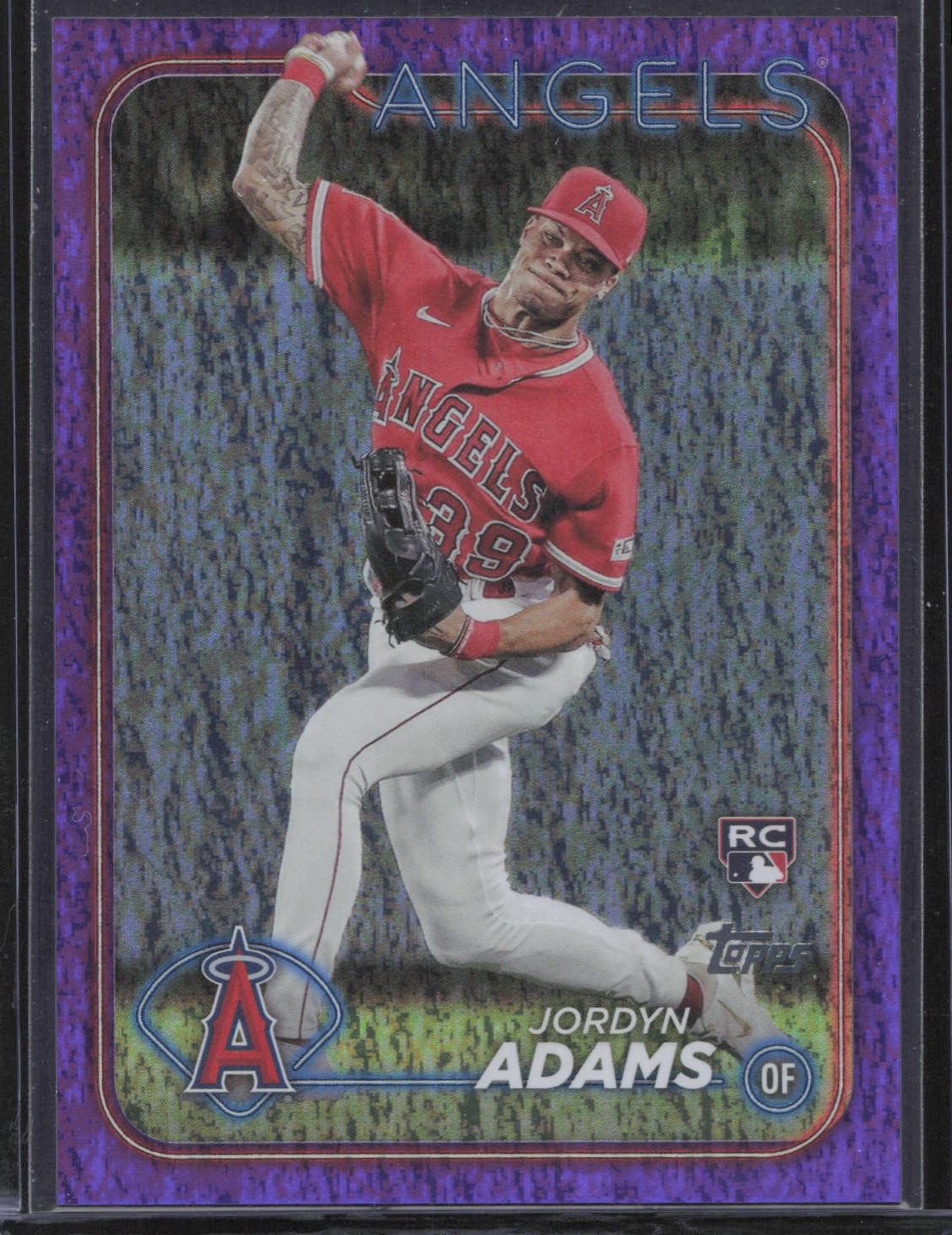 2024 Topps #470 Jordyn Adams Purple Holofoil #/799 Rookie RC Angels