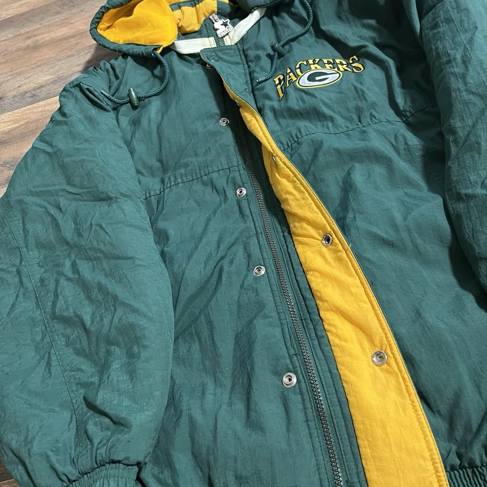 Chaqueta De Colección Starter Green Bay Packers Cremallera Completa Para Hombre Adulto Talla L Grande De Colección Foto 4 de 4