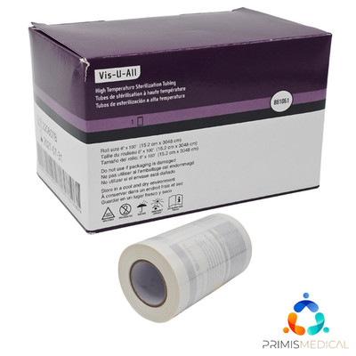 Steris 881061 Vis-U-All High Temp Sterilization Tubing 15.2cm x 3048cm