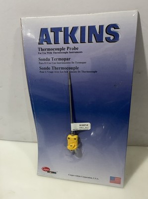 Cooper-Atkins DuraNeedle Probe Flanged Connector K-Type Thermocouple #  51337-K