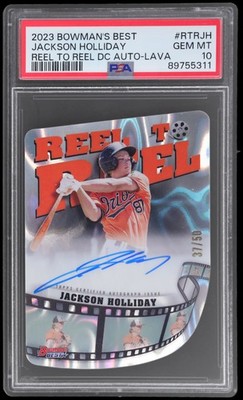 2023 Bowman's Best Jackson Holliday #RTRJH PSA 10 37/50 Baseball Gem Mint AUTO