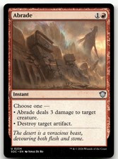 Abrade #234 (NM) Commander: Secrets of Strixhaven SOC Magic MTG