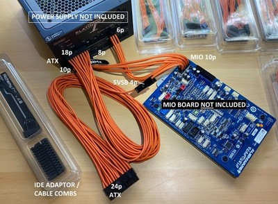 Alienware Area-51 R1 CORSAIR TYPE 4 Power Supply PSU MIO Board Orange Cable Set