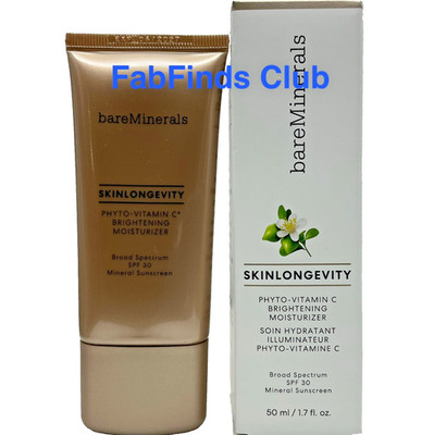 BareMinerals Skin Longevity Phyto-Vitamin C brightening Moisturizer 1.7oz