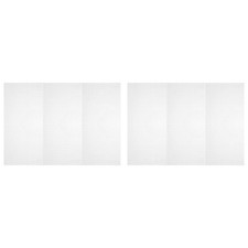 Plastic Mesh Canvas Sheet 42x30cm/16.5x12inch White 4mm Hole, Pack of 2
