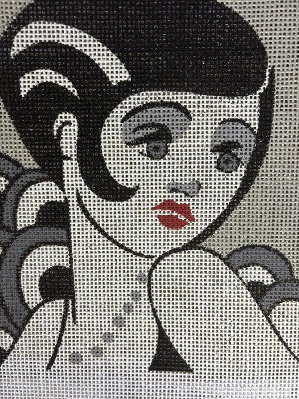 "Hotsy-Totsy" Printed Needlepoint Canvas