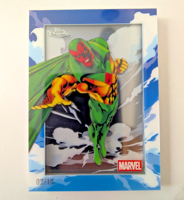 2025 Topps Chrome Marvel - Vision Air Marvel AM-5 - Shadowbox Black Parallel /10