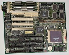 PCChips M507 Sockel 7 ISA retro Mainboard + Intel Pentium 75MHz + 32MB EDO-RAM