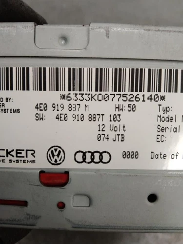 4E0910887T Sistema Dvd para AUDI A5 COUPE (8T) 3.0 TDI Quattro 2007 188414 - Imagen 2 de 10