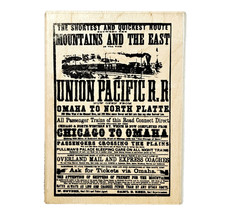 RAILROAD POSTER Stampendous Rubber Stamp Union Pacific Vintage Travel HHHH
