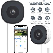 2pcs Wansview 2K Window Camera WIFI Wireless Security Camera Color Night Vision