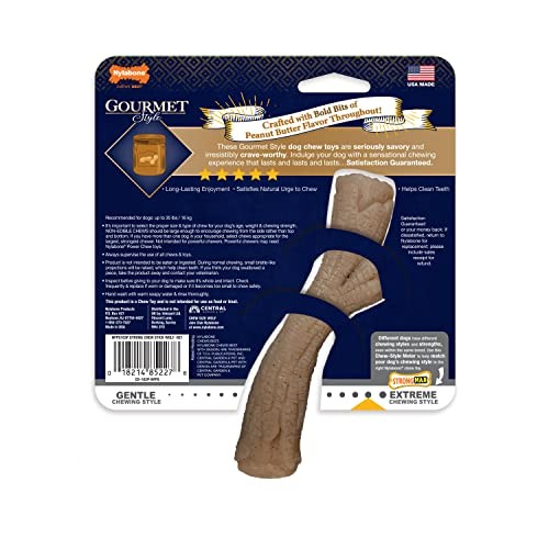 Nylabone Peanut Butter Stick Chew Toy For Medium Dogs Strong Chewers Usa Made