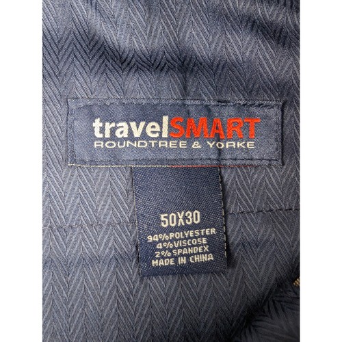 Roundtree & York TravelSmart ultimativer Komfort Stretch braun kariert klassisch 50x30 - Bild 4 von 6