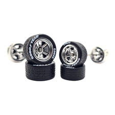 Cragar 5 Spoke Rims 1113mm Goodyear Redwhitewall Rubber Tires For Hot Wheels