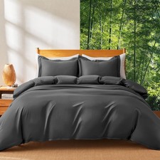 Silky Cooling Duvet Cover King for Hot Sleepers 106"x90", Breathable  Moistu...