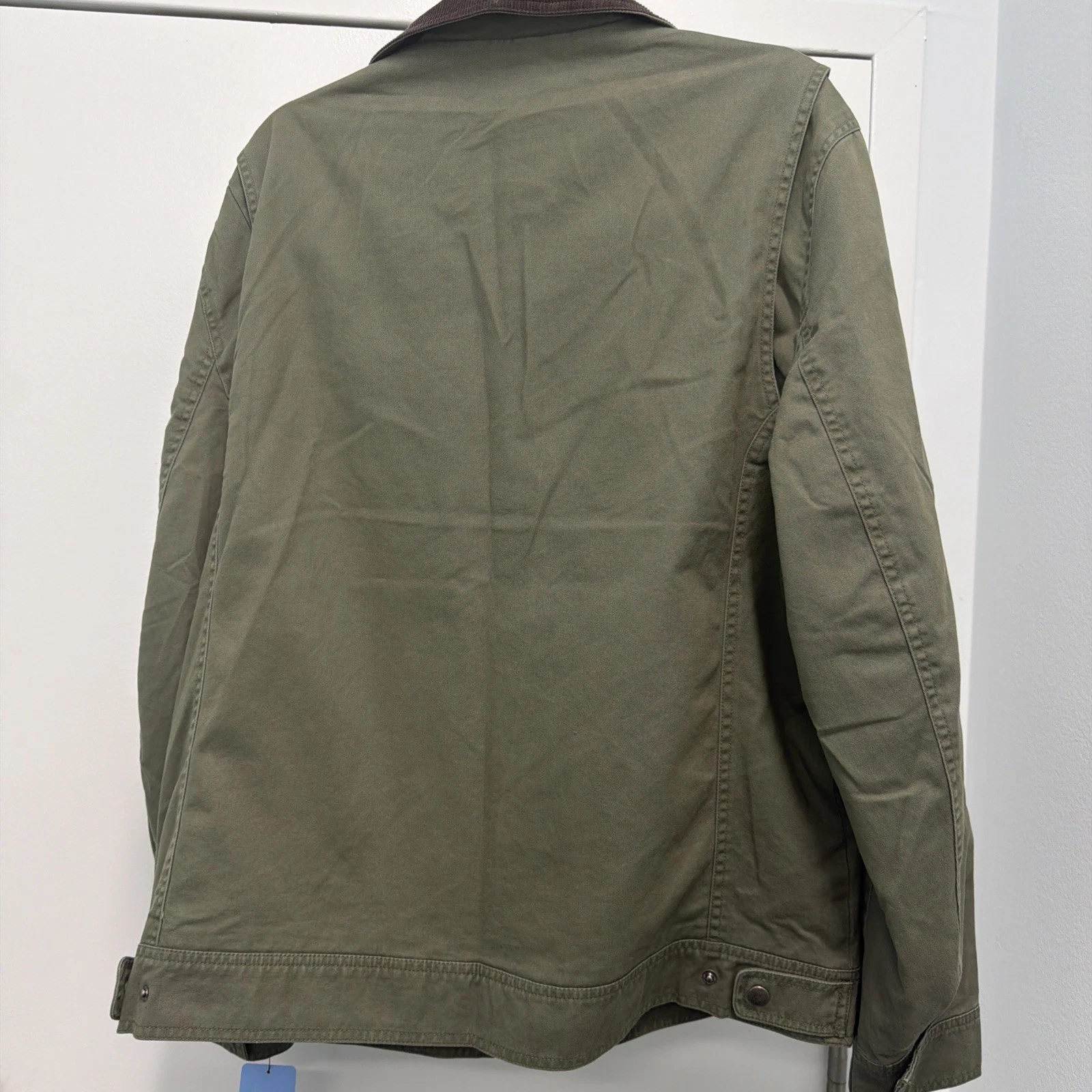 Men's L Green LUCKY BRAND FULL ZIP Bomber Jacket, 3-pockets, BRAND NEW WITH TAGS image 9