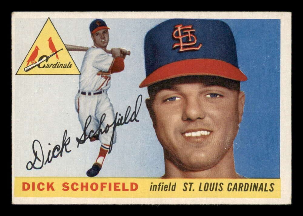 カーディナル755 1955 Topps #143 Dick Schofield Cardinals VG-EX (4) | eBay