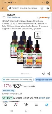 Nusava  B12 Complex Drops Raspberry