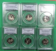 6 Coin Set - 2009-S 25c U.S. Territories PCGS PR69 Ultra Cameo. (925172)