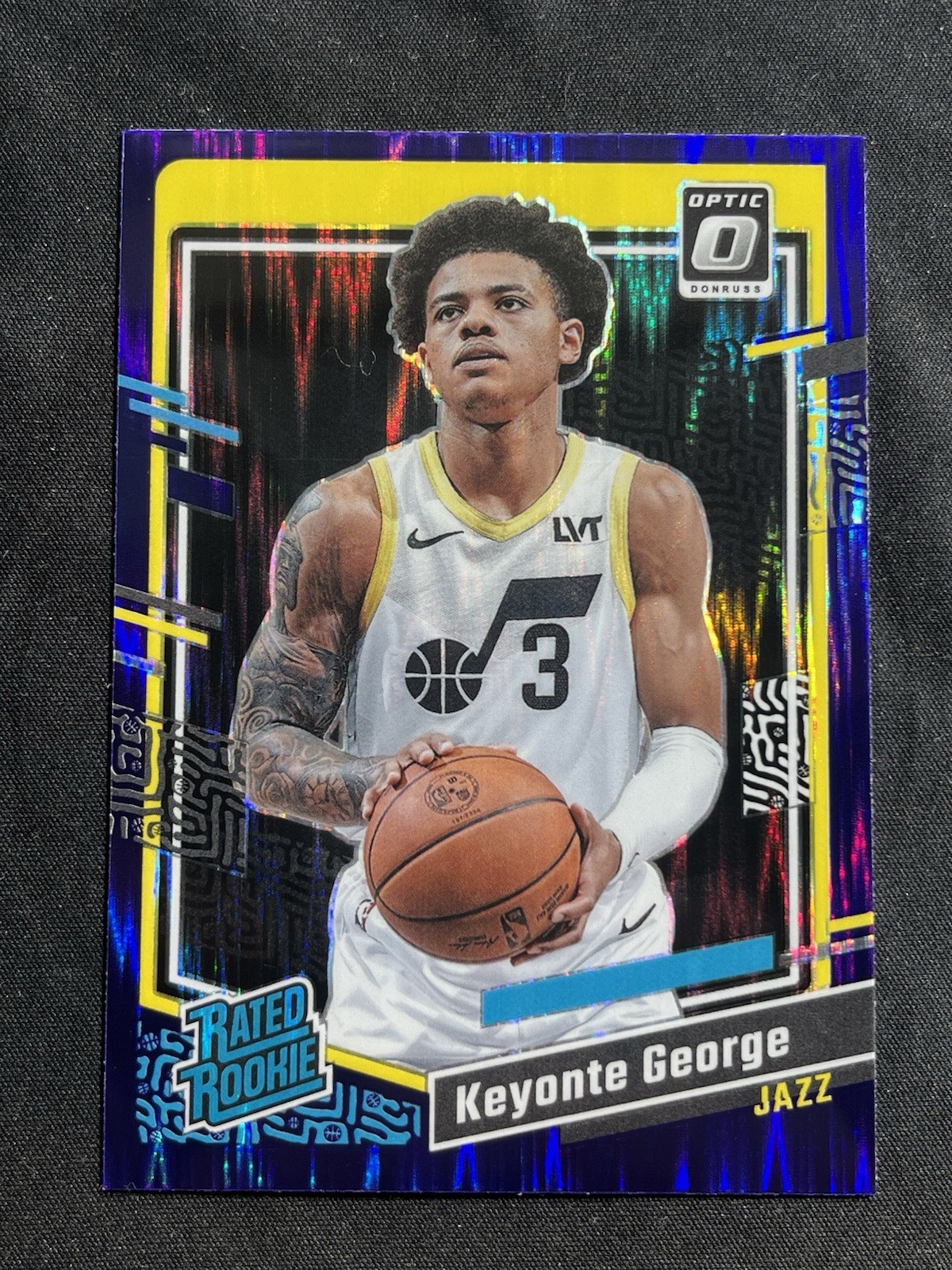 Panini 2023-24 Donruss Optic Keyonte George #223 Purple Shock Prizm