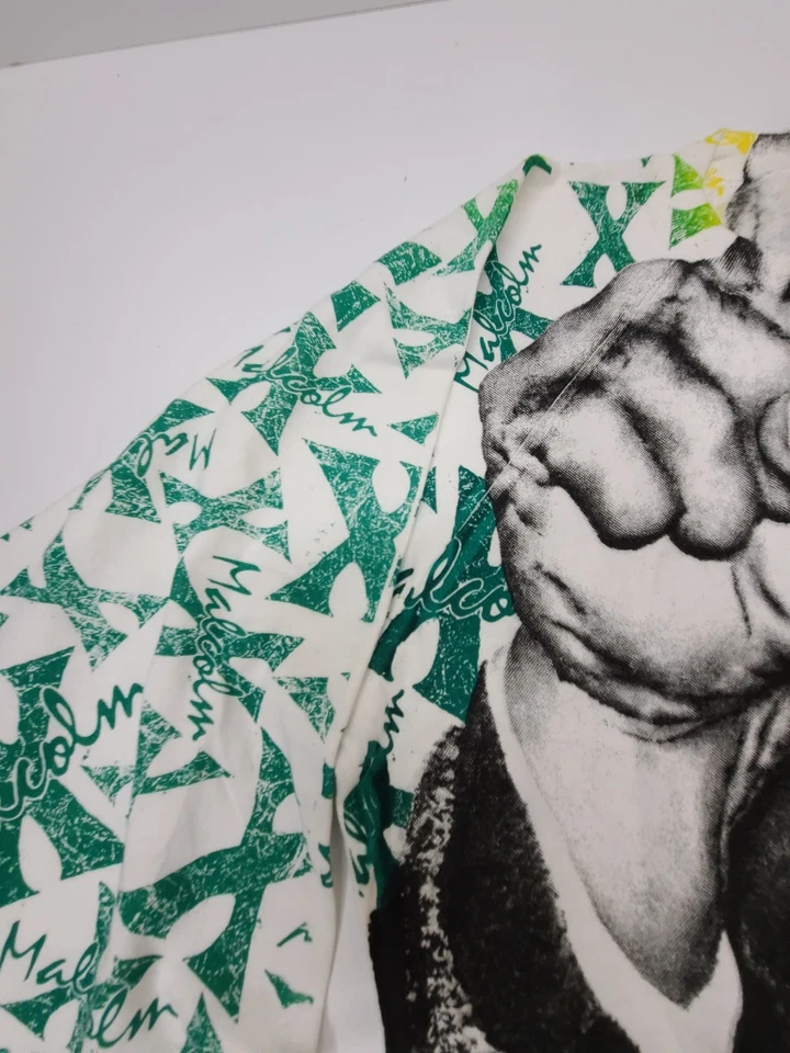 Malcolm X AOP Crewneck Sweatshirt XL Big Face All Over Print Sweater History  - Image 3 of 4