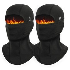 GL GLENSLAVE Pack of 2 Cold Weather Balaclava for Men One Size, Black black