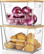 2 Set Pantry Organizers and Storage, Trash Ba...