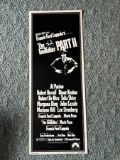 Original Vintage Film Poster The Godfather Part II US Insert 1974