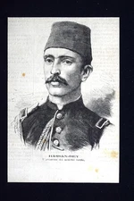Hassan-Bey - L'assassino dei ministri turchi Incisione del 1876
