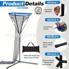 Volleyball Setter Trainer Net with Angle and Height Adjustments for Garden