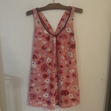 Oscar De La Renta Pink Floral Slip Dress Sz XL
