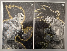 [Spotlight FOIL] Vegeta & Goku Eddie Nunez Shadow Rain AP1 Artist Proof Set
