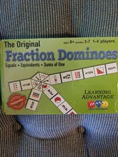 Learning Advantage -The Original Fraction Dominoes 2016 Grades 3-7 / NEW