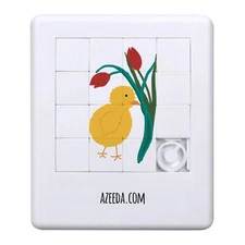 'Easter Chick And Tulips' Sliding Puzzle (PZ00029143)