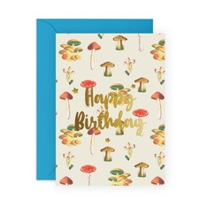 CENTRAL 23 Happy Birthday Card for Men - Mushrooms - Birthday Gifts for Women...